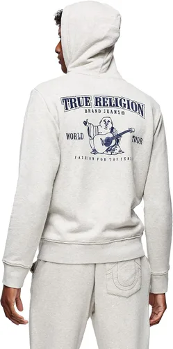 Miniatura 7 de True Religion - Sudadera con capucha y cremallera con logotipo de Buda para hombre