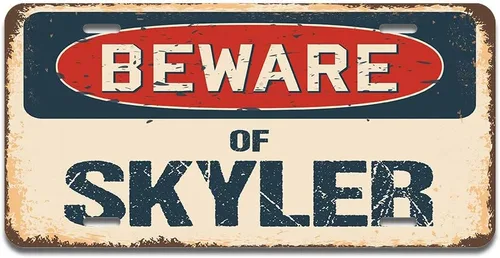 Miniatura 40 de SignMission Beware of Simmental Cattle - Placa de matrícula de aluminio de 12 x 6 pulgadas, se adapta a cualquier automóvil, camión, SUV, RV