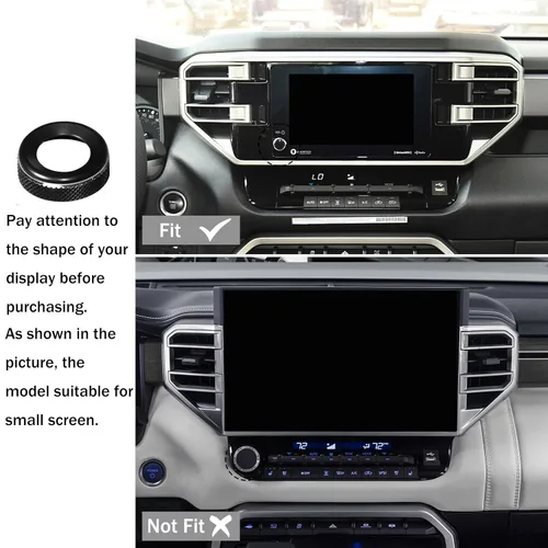 Miniatura 2 de Accesorios para Toyota Tundra 2025 2022-2024 Sequoia 2023-2025 Cubierta de la perilla de la consola central, modo de conducción, tapa de inicio