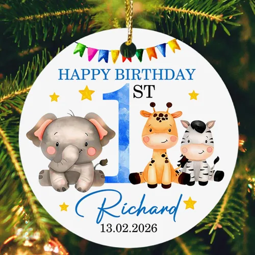 Miniatura 8 de Adorno de fotos para la primera Navidad del bebé 2025, recuerdo personalizado de primera Navidad para nuevos padres, marco de fotos personalizado
