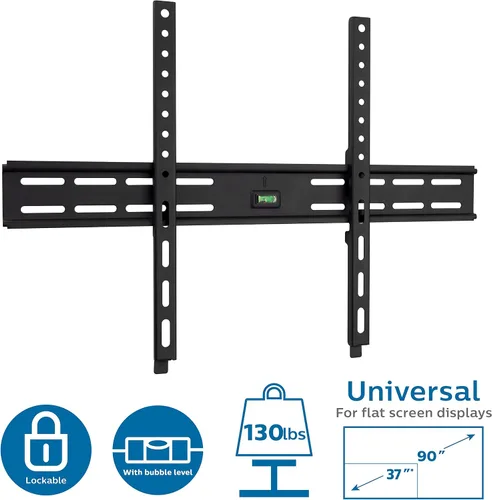Miniatura 16 de Philips Soporte de pared para monitor de TV fijo para la mayoría de televisores y monitores de pantalla plana curvada LED LCD OLED de 37 a 90