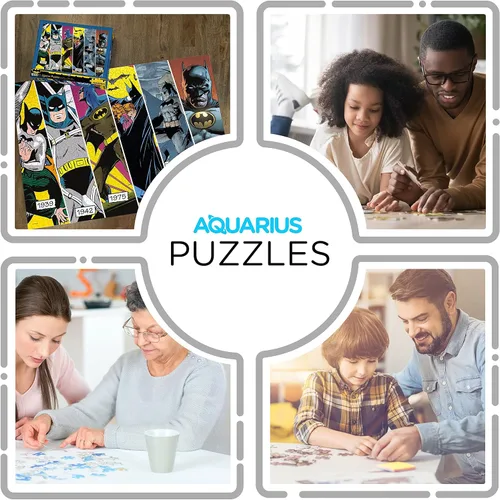 Miniatura 4 de AQUARIUS DC Batman Timeline Puzzle (rompecabezas de 1000 piezas) – Mercancía y coleccionables con licencia oficial de DC Comics – Sin
