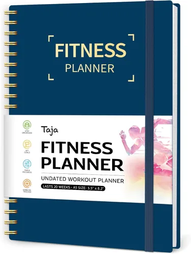 Miniatura 11 de Diario de entrenamiento físico para mujeres y hombres, tamaño A5 (5.5 x 8.2 pulgadas), planificador de registro de entrenamiento para rastrear