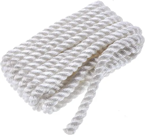 Miniatura 4 de Attwood 11706-7 Premium 3-Strand Twisted Nylon Dock Line, 1/2-Inch Thick, 15 Feet Long, Pre-Spliced One End, White (Pack of 3)