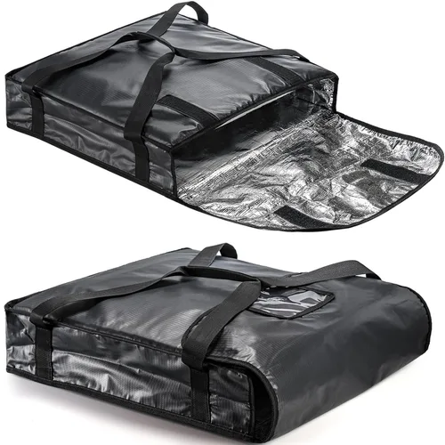 Miniatura 3 de DEAYOU Bolsa para pizza, bolsa aislada para pizza y entrega de alimentos, bolsa térmica profesional para pizza, portadores de pizza caliente