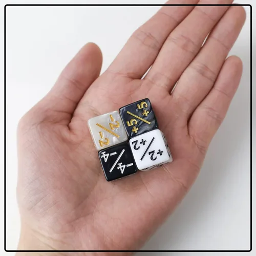 Miniatura 4 de 48 dados MTG para contadores de dados con purpurina MTG, cubo D6 de mármol estrellado de lealtad, compatible con MTG, CCG, accesorio de juego