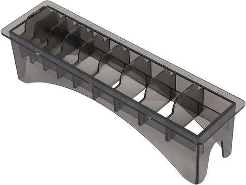 Tyenaza Soporte para guardia de cortapelos, caja de almacenamiento de peine guía, 10 rejillas eléctricas para cortar el cabello, organizador de