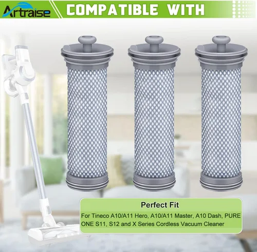 Miniatura 2 de Filtro de repuesto para aspiradora inalámbrica Tineco A10 A11 Hero A10/A11 Master PURE ONE S11 Series, S12, X (paquete de 3)