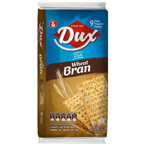 Miniatura 3 de Dux, Galletas de trigo, altas en fibra, disfruta en cualquier momento, 8.82 onzas, 1 caja contiene 4 bolsas, cada una con 9 paquetes individuales