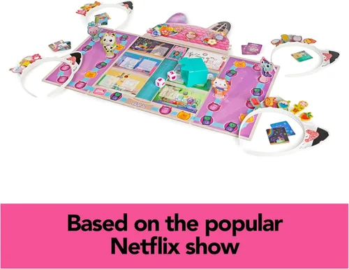 Miniatura 3 de Spin Master Games, Gabby’s Dollhouse, Juego de mesa Meow-Mazing, Juego de mesa para niños, Juegos familiares, Juego de preescolar para familias