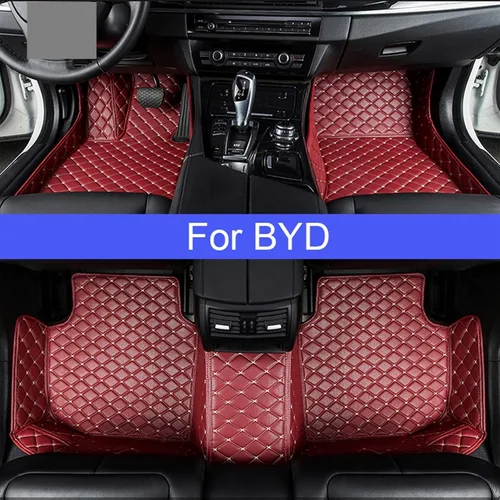 Miniatura 2 de Alfombrillas de coche para BYD E6 F0 F3 F6 G3 G6 M6 S1 S5 S6 TAN-G Song Yuan Qin Plus PRO Accesorios para pies (color : una sola capa-01)