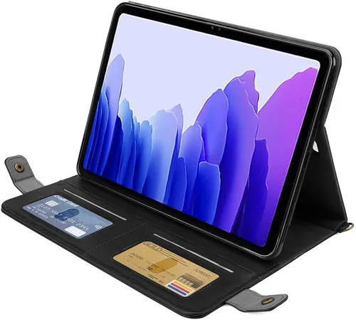 Miniatura 3 de Bolso Funda para Samsung Galaxy Tab S10 FE/S9 FE 10.9"/S9/S8/S7 11", Techcircle Folio con Soporte Cruzado, Billetera con Ranura para Lápiz S Pen