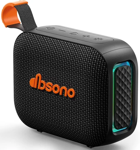 Altavoz Bluetooth portátil resistente al agua: Sonido IPX5 HD hasta 24 horas de reproducción, emparejamiento TWS, luz LED, altavoz al aire libre