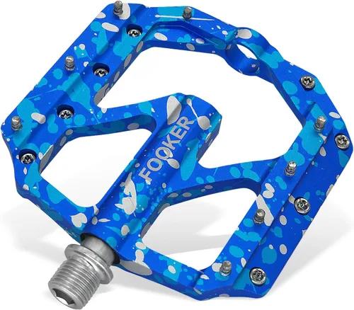 Miniatura 8 de FOOKER Bike Pedals Non-Slip Aluminum Alloy MTB Mountain Bike Pedals 3 Bearing 9/16" for Road BMX MTB Bikes