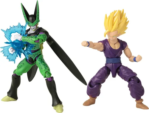 Dragon Stars Series - Dragon Ball Super - Set de figuras de acción de batalla Dragon Ball Super, Gohan Super Saiyan 2 vs. Cell