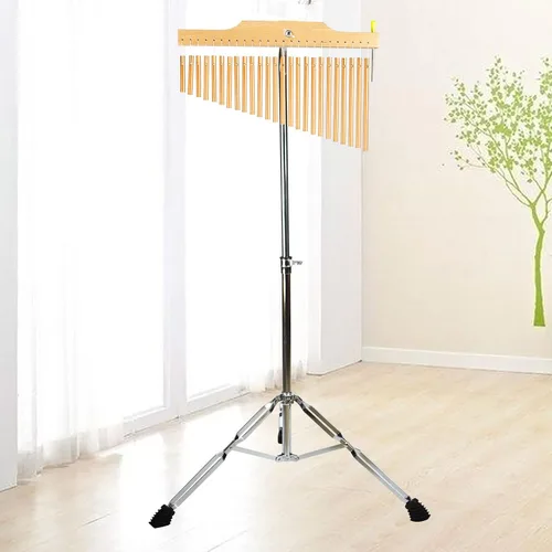 Miniatura 2 de TNZMART Campanillas de viento de una fila con soporte de trípode de 25 tonos y 36 tonos, con altura ajustable, campana de instrumentos de percusión