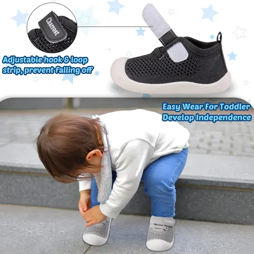 Miniatura 2 de Zapatos para bebés de 1 a 4 años, zapatos para niños pequeños, zapatos para niños y niñas, suela suave, tela de algodón antideslizante, malla