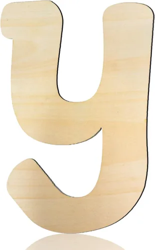 Letras de madera de 8 pulgadas de alto, letra «Y» de madera de 1/5 pulgada de grosor, letras del alfabeto de madera sin terminar, para decoración de