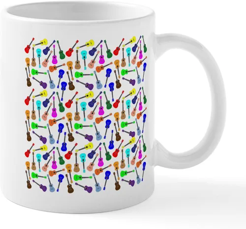 Miniatura 9 de CafePress Peace Love - Taza de café de cerámica para ukelele (11 oz (11.0 fl oz)