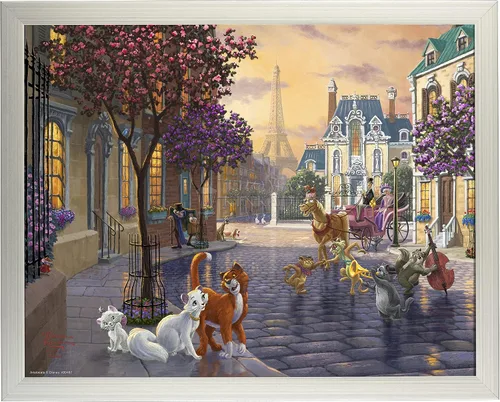 Miniatura 4 de Thomas Kinkade Estudios Disney The Aristocats - Impresión artística (11 x 14 pulgadas)