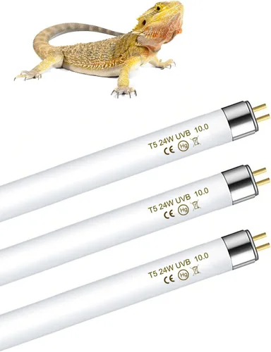 Miniatura 10 de T5 UVB - Kit combinado de lámpara para reptiles – Campana de terrario de 12 pulgadas, 8 W, bombilla UVA UVB 10.0 con reflector de alta eficiencia