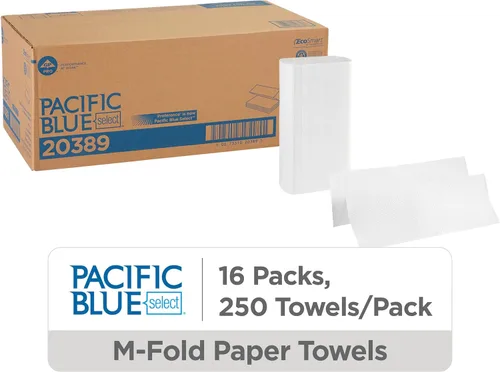 Miniatura 2 de Georgia-Pacific Toallas de papel multipliegue Pacific Blue Select de GP PRO (Georgia-Pacific), 20389, 250 toallas de papel por paquete, 16 paquetes