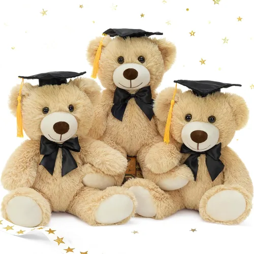 Miniatura 16 de MorisMos Oso de peluche de graduación de 14 pulgadas con gorra de graduación, regalo de graduación de clase 2026 para niños, niñas, niños, recuerdo