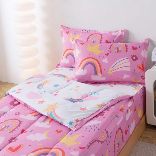 Miniatura 12 de Juego de edredón para niños, ropa de cama con cremallera individual para niños y niñas, ropa de cama con cremallera y sábanas para todas