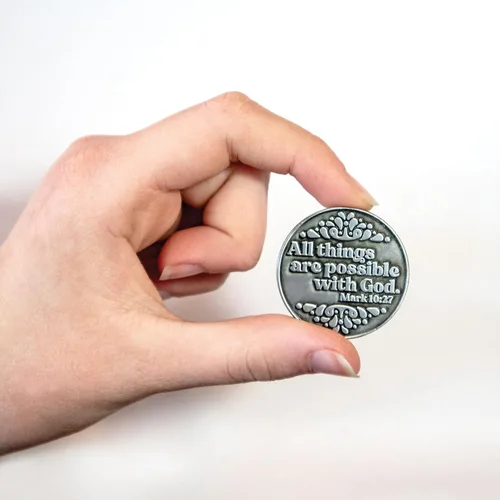 Miniatura 4 de All Things Are Possible - Moneda de expresión de amor, paquete a granel de 10 regalos de agradecimiento para policías y militares, ficha de recuerdo
