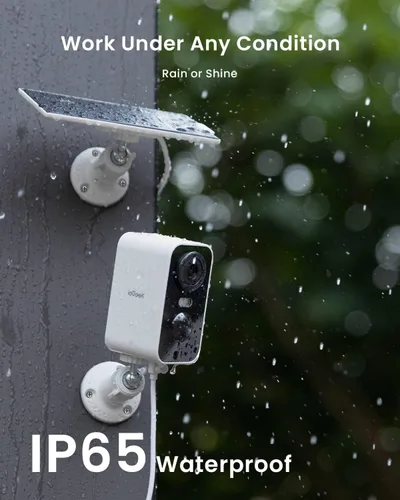 Miniatura 9 de ieGeek Cámaras de seguridad solares inalámbricas para exteriores con panel solar, cámara inalámbrica WiFi 2K para seguridad en el hogar con visión
