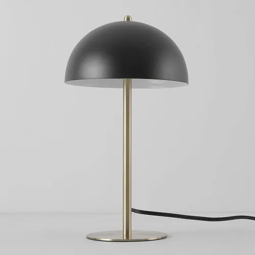 Miniatura 4 de Globe Electric 52938 Luna - Lámpara de escritorio de 15 pulgadas, negro mate, detalles de latón mate, interruptor basculante de encendido/apagado