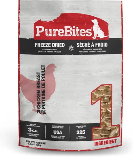 Miniatura 11 de PureBites Golosinas liofilizadas de pollo para perros, 1 ingrediente, fabricadas en Estados Unidos, 11.6 onzas