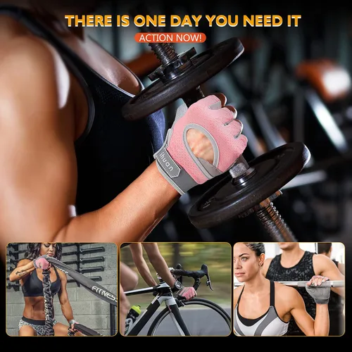Miniatura 4 de Ihuan Nuevos Guantes de Entrenamiento Transpirables para Hombres y Mujeres - Sin Más Sudor y Protección Completa de la Palma para Gimnasio