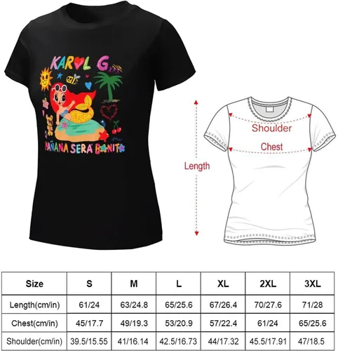 Miniatura 2 de Karols G Shirt Mananas seras Bonitos Camiseta para Mujer