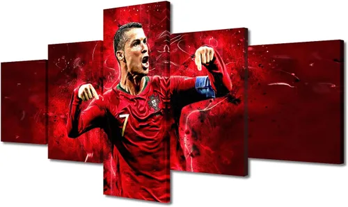 Miniatura 10 de TUMOVO Lienzo decorativo para pared, cuadro de Cristiano Ronaldo, cuadros de club de fútbol, impresiones en lienzo, póster de arte de pared, arte