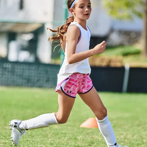Miniatura 2 de Under Armour Fly by - Pantalones cortos para niña