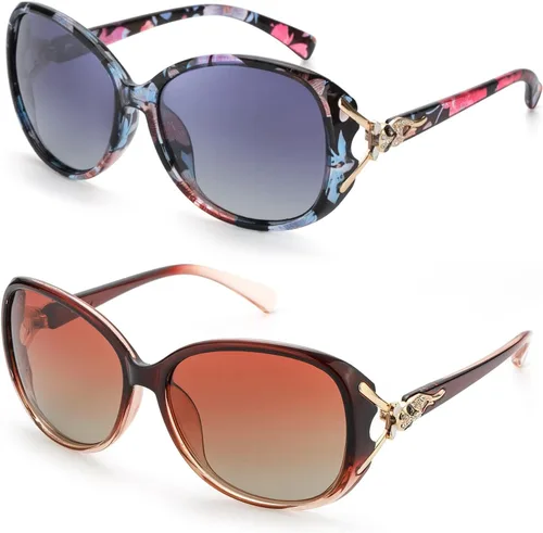 Miniatura 11 de FIMILU Gafas de sol para mujer, lentes de sol polarizados de gran tamaño, gafas de sol grandes para mujer, protección UV