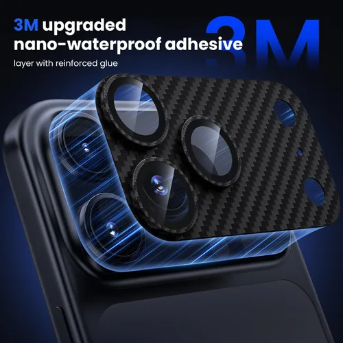 Miniatura 3 de WSKEN Protector de lente de cámara para iPhone 17 Pro, [grado militar resistente a roturas] [fuerte adherencia] protector de pantalla de cámara
