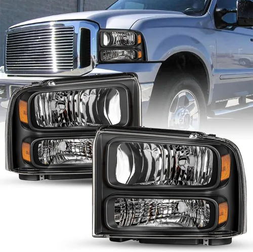 Miniatura 8 de SOCKIR - Juego de faros compatibles con Ford F250 F350 F450 F550 Super Duty 2005-2007 / 2005 Ford Excursion lado del conductor y del pasajero