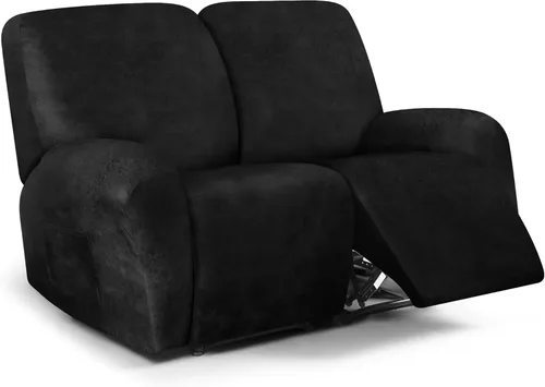 Miniatura 19 de ANARACHON Fundas para sillas reclinables con aspecto de cuero, funda elástica de 4 piezas, funda suave para silla reclinable, protector de muebles