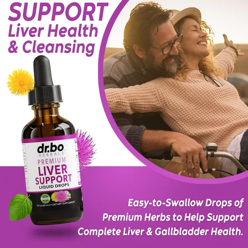 Miniatura 3 de Liver Cleanse Detox & Repair Organic - Suplemento natural de apoyo hepático gotas líquidas, diente de león de cardo mariano, extracto de piedra