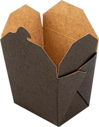 Miniatura 13 de Restaurantware Cajas chinas para llevar, paquete de 25 cajas de 8 onzas, resistentes a la grasa, contenedores de comida para llevar, desechables