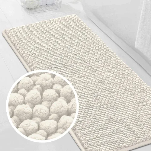 Miniatura 36 de Turquoize Alfombras de baño de felpilla antideslizante para baño, 17 x 24 pulgadas, extra suaves y absorbentes, lavables a máquina, perfectas