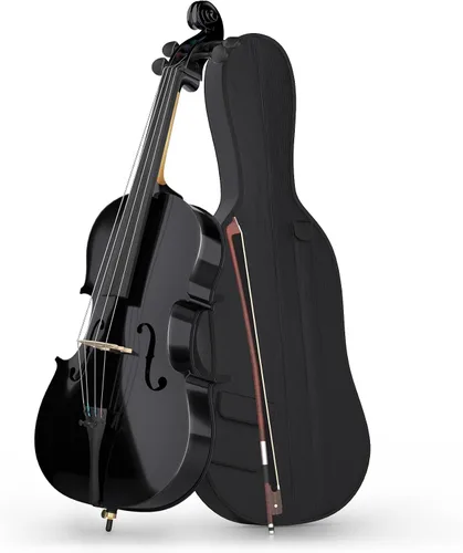 Kit de Violonchelo de Tamaño Completo, Instrumento de Violonchelo Acústico para Adultos, Estudiantes, Principiantes, Set Completo de Violonchelo 4/4
