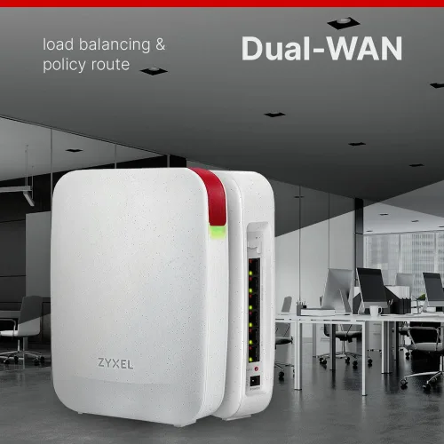 Miniatura 4 de Zyxel Firewall de enrutador de seguridad 2Gbps Dual-WAN Puertos multiconcierto 2.5G WiFi 6 AX6000 Nube nebulosa Hasta 5 usuarios Paquete Elite de 1