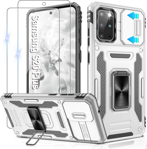 Miniatura 137 de Gritup para Samsung Galaxy S22 Funda con protectores de pantalla HD de 2 paquetes y cubierta deslizante para la cámara, protección contra caídas