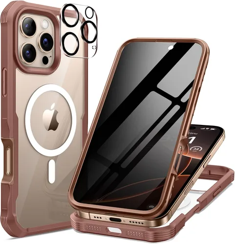 Miniatura 40 de seacosmo para iPhone Air Funda, Carcasa Completa con Protector de Privacidad de Vidrio Templado 9H Integrado y Protector de Lente de Cámara