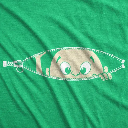 Miniatura 31 de Remera para futura mamá, con diseño simpático de bebé asomándose. Remera simpática para futura mamá.