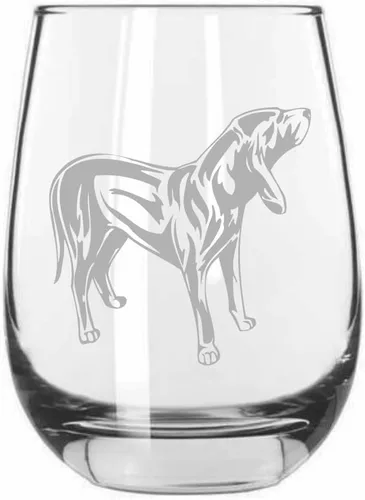 Miniatura 551 de Sakhalin Husky Dog - Copa de vino grabada personalizada de 15.25 onzas sin tallo