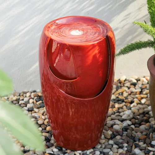 Miniatura 18 de Glitzhome - Fuente de agua con luz LED para exteriores